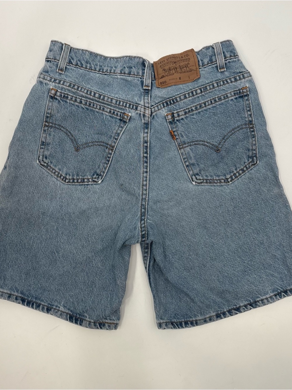 Levi's Light Blue Denim Men’s Shorts with Back Pockets